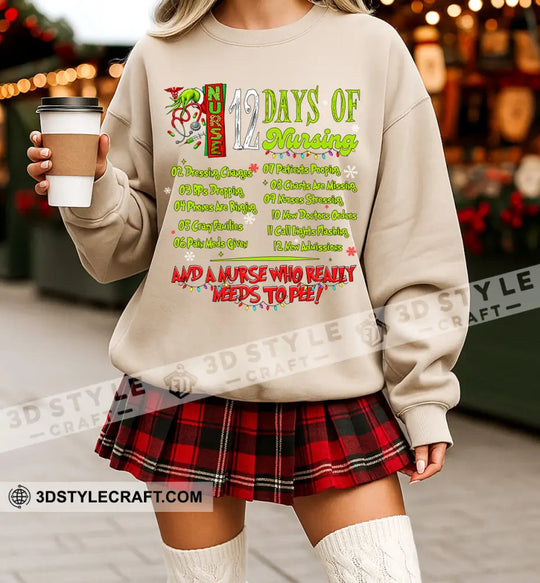 12 Days Of Nursing Sweatshirt style option 2