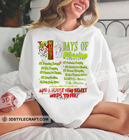 12 Days Of Nursing Sweatshirt style option 1