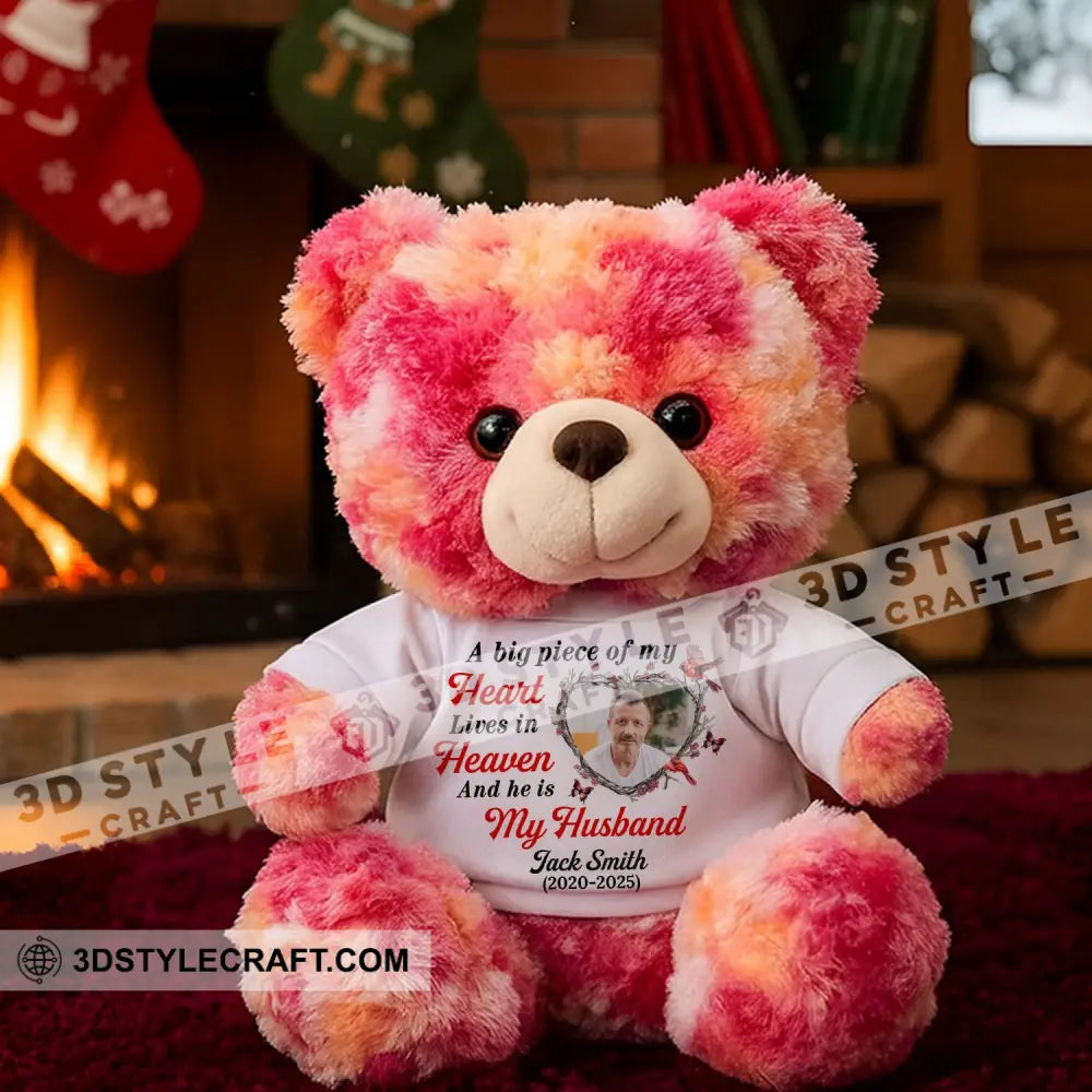 A Big Piece Of My Heart Lives In Heaven Bear Personalized Teddy Bear Shirt Graduate Teddy Bear Shirt