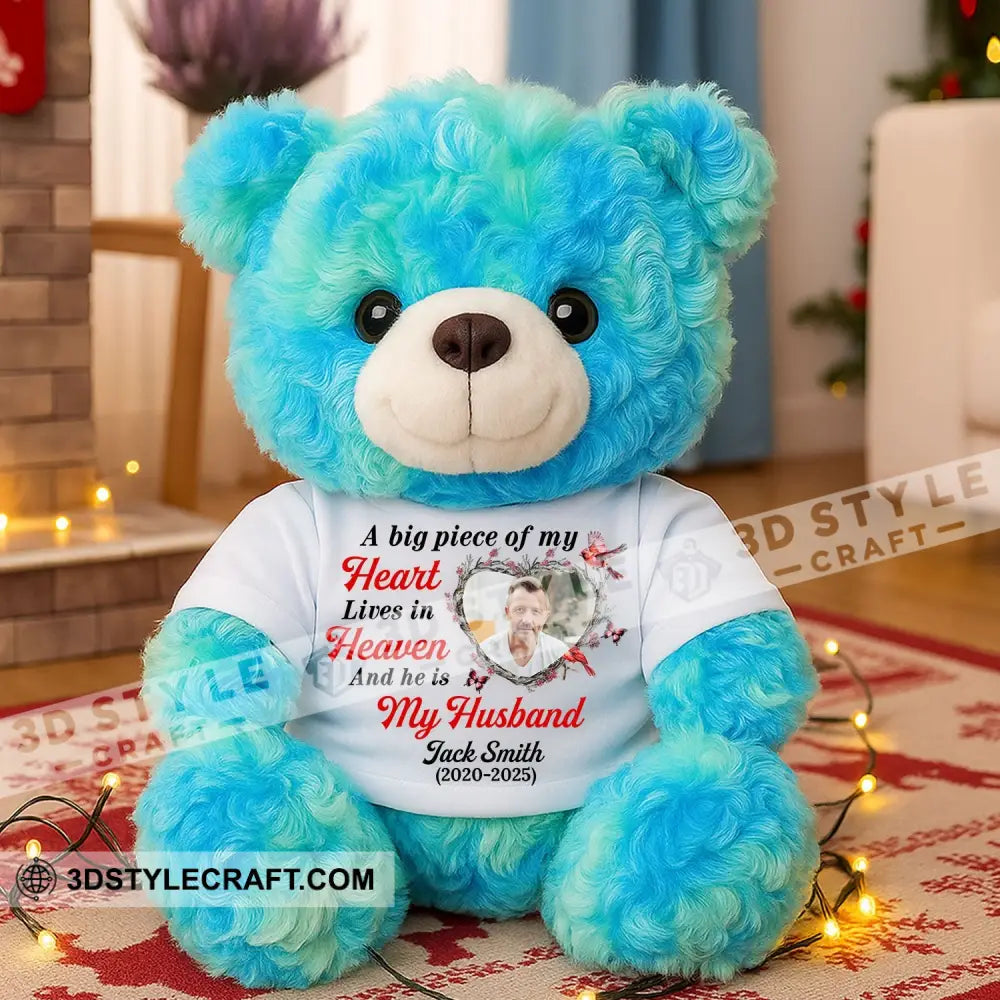 A Big Piece Of My Heart Lives In Heaven Bear Personalized Teddy Bear Shirt Graduate Teddy Bear Shirt