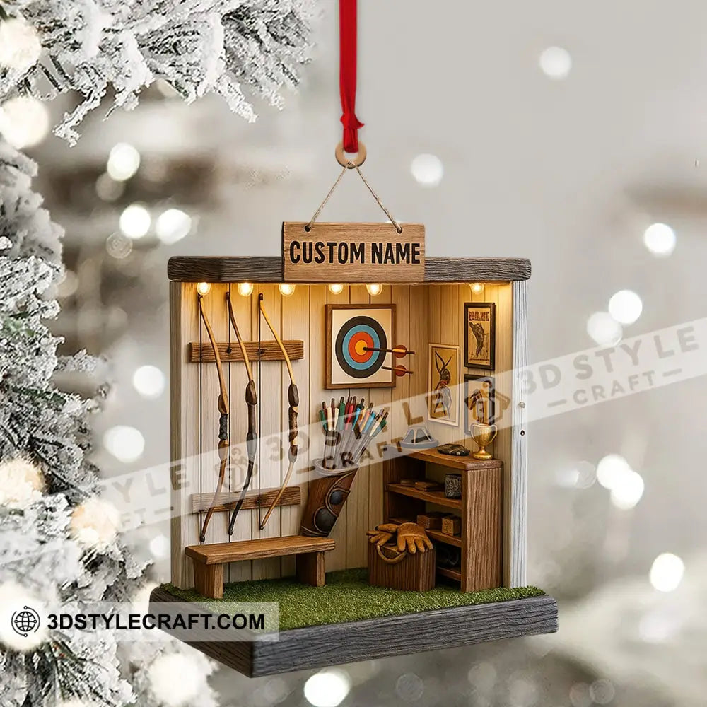 Archery Home Decor Christmas Ornament Personalized Ornament Ornament