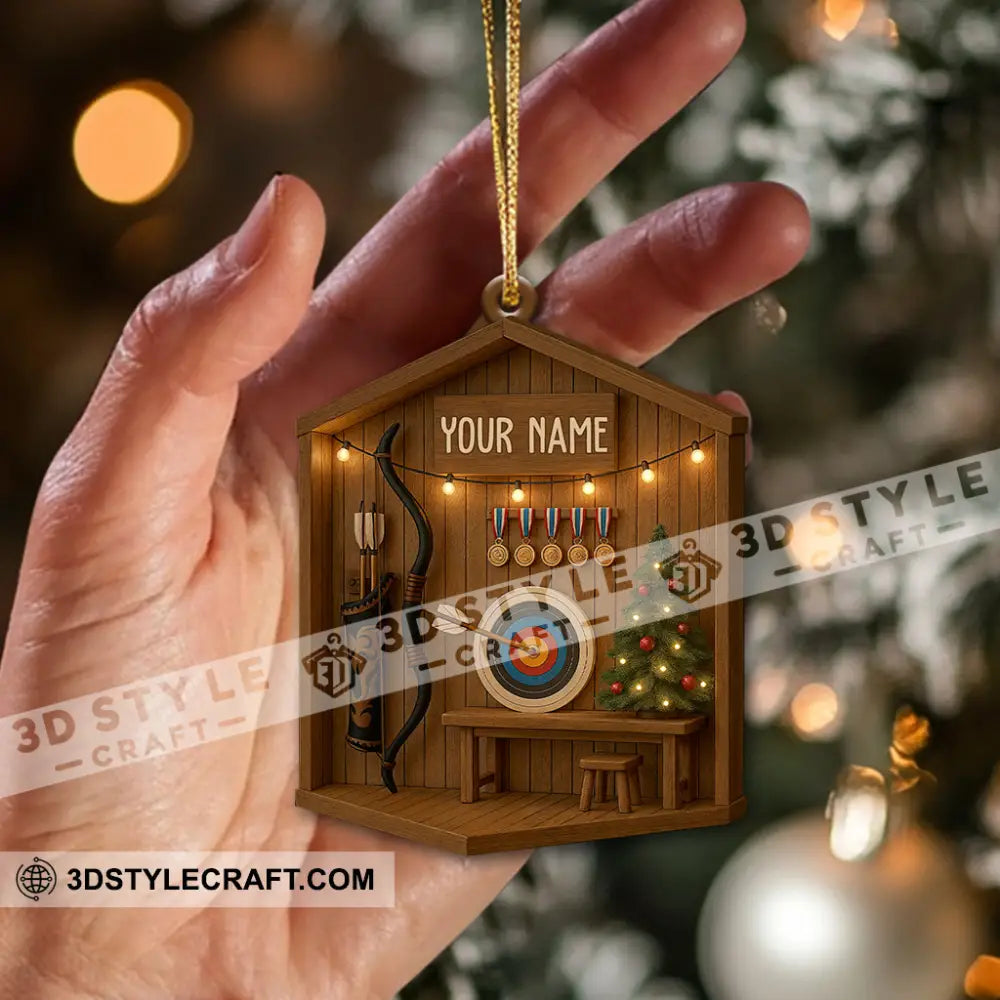 Archery Home Decor Christmas Ornament Personalized Ornament Ornament