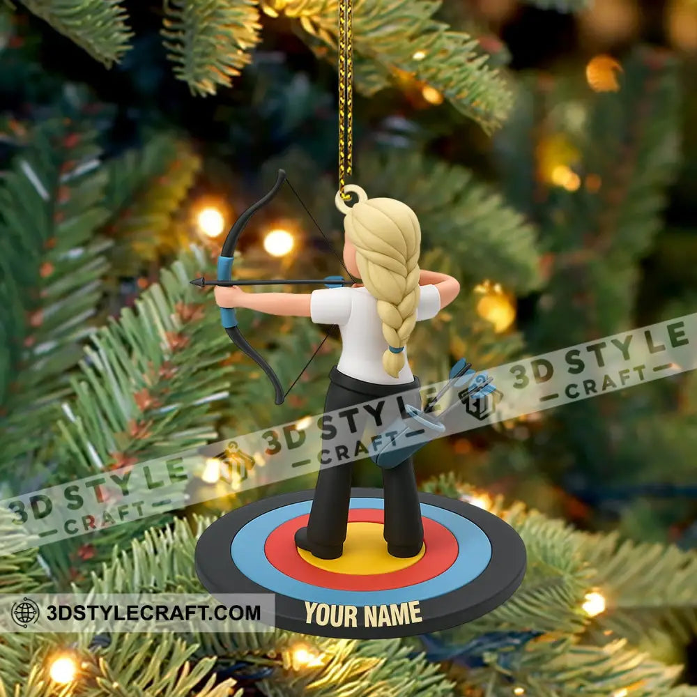 Archery Lover Home Decor Christmas Ornament Personalized Ornament Ornament