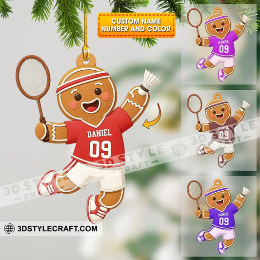 Badminton Home Decor Christmas Ornament Personalized Ornament 3.54’’ / 1 Ornament Ornament