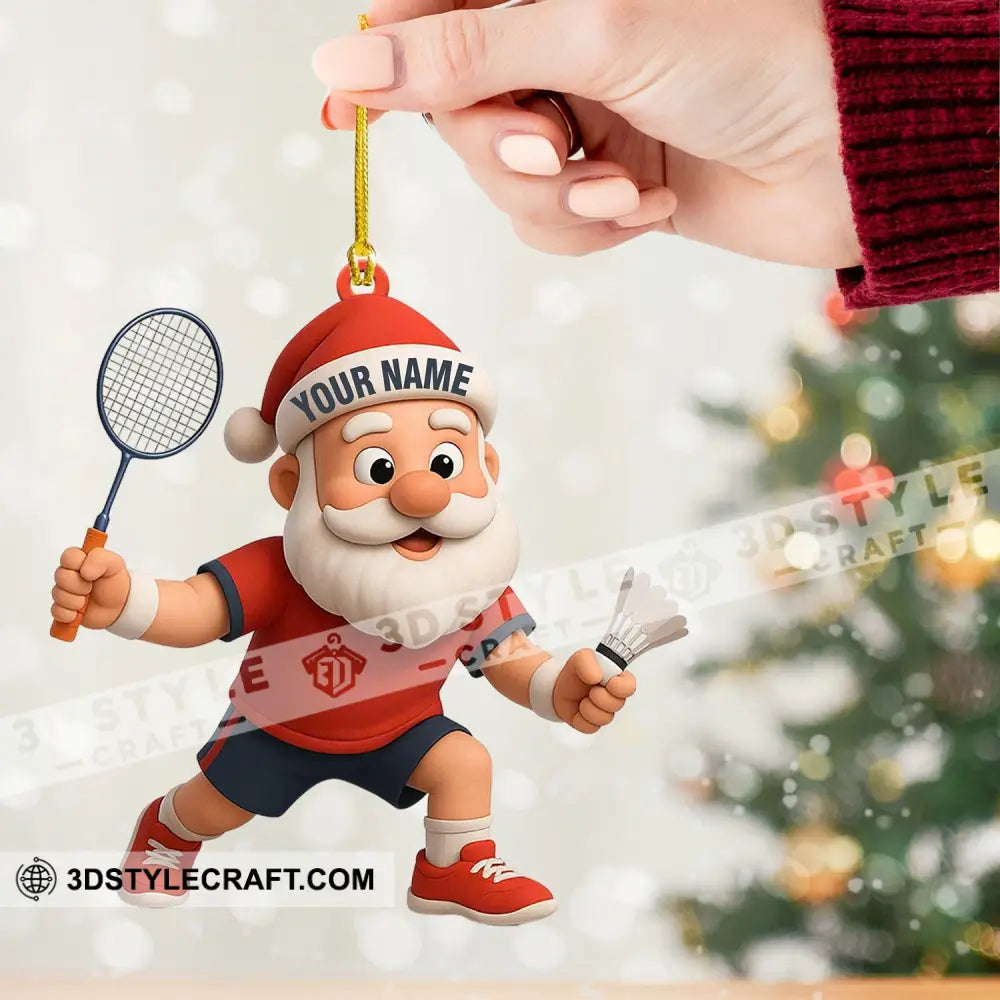 Badminton Home Decor Christmas Ornament Personalized Ornament Ornament