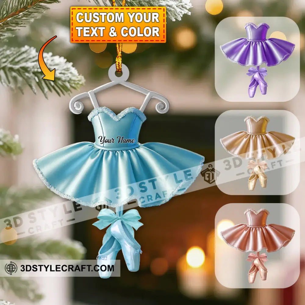 Ballet Home Decor Christmas Ornament Personalized Ornament 3.54’’ / 1 Ornament Ornament