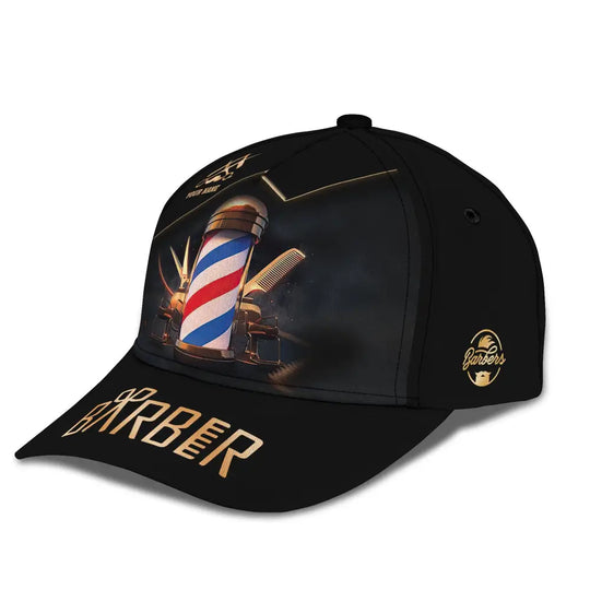 Barber Classic Cap, Hairstylist Hat, Unisex Barber Hat Hairstylist style option 3