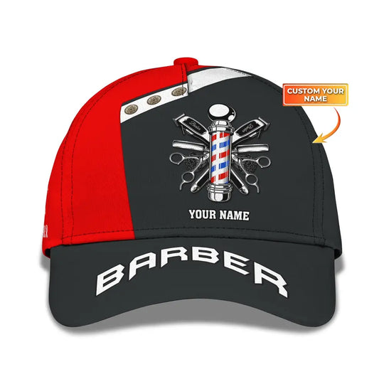 Barber Classic Cap, Hairstylist Hat, Unisex Barber Hat style option 1