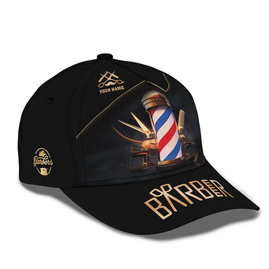 Barber Classic Cap, Hairstylist Hat, Unisex Barber Hat Hairstylist style option 2