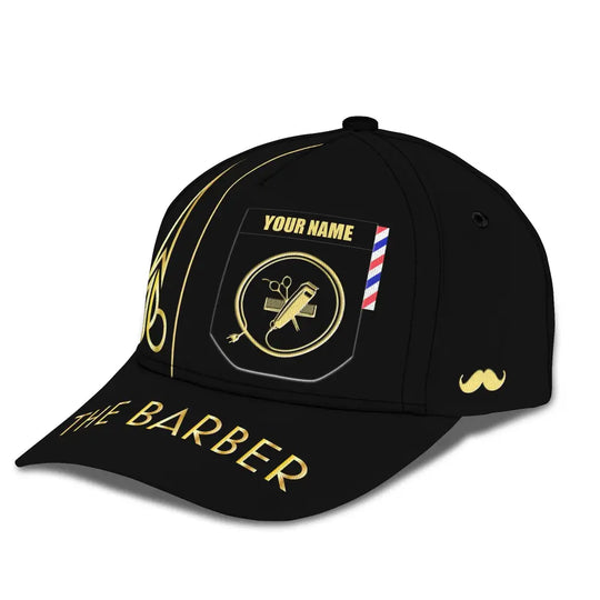 Barber Classic Cap, Hairstylist Hat, Unisex Barber Hat style option 3