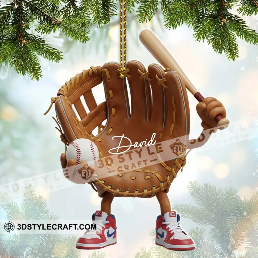 Baseball Home Decor Christmas Ornament Personalized Ornament Ornament