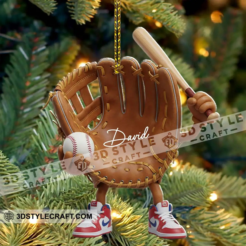 Baseball Home Decor Christmas Ornament Personalized Ornament Ornament