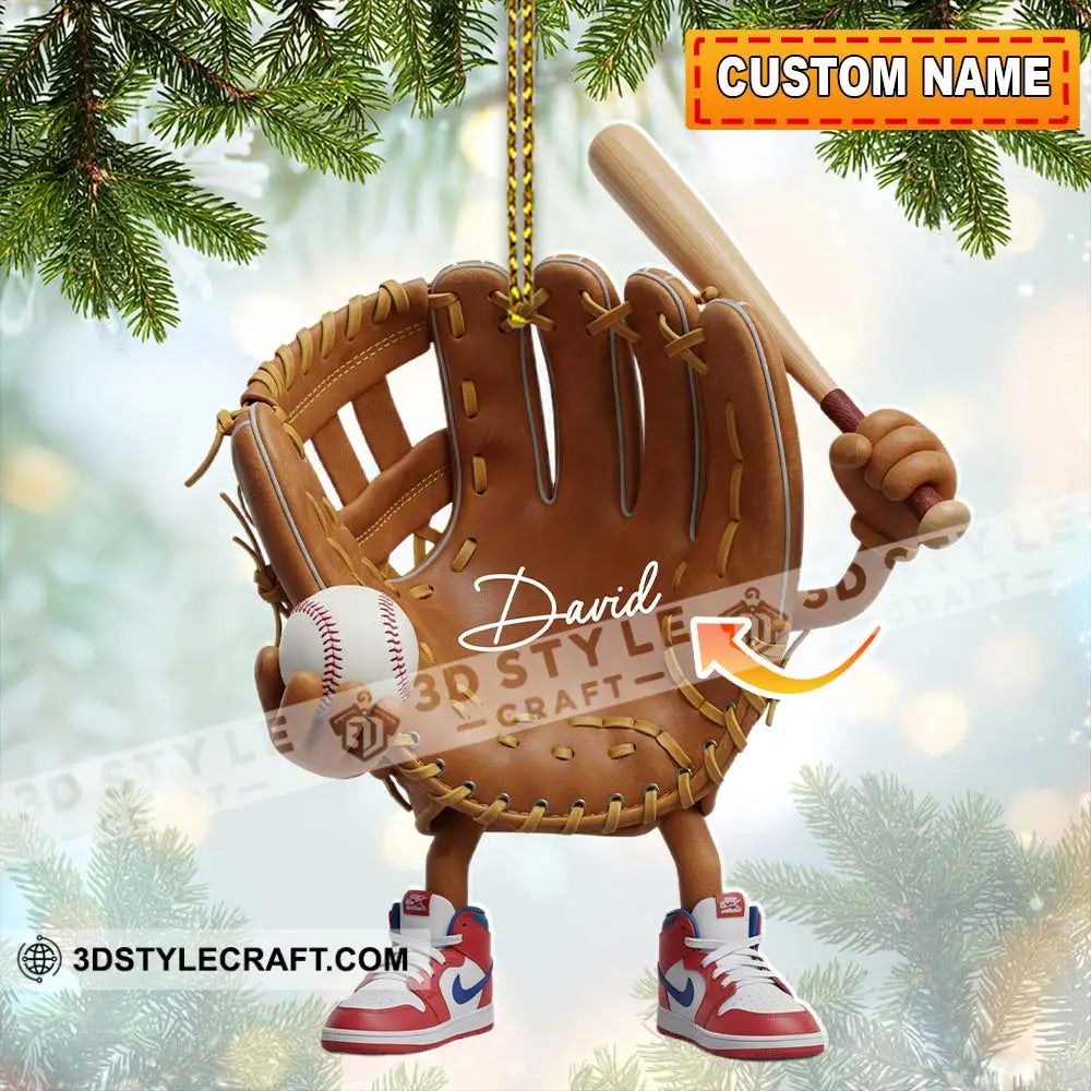 Baseball Home Decor Christmas Ornament Personalized Ornament Ornament