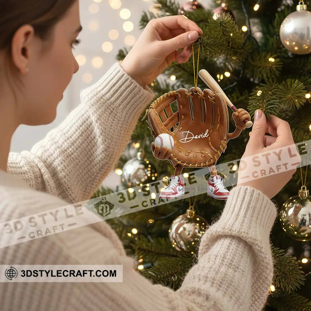 Baseball Home Decor Christmas Ornament Personalized Ornament Ornament
