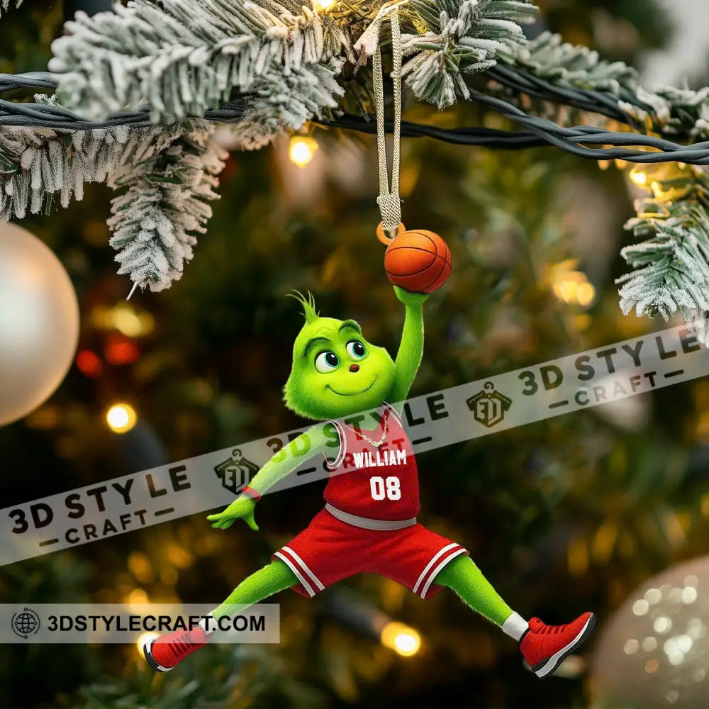 Basketball Home Decor Christmas Ornament Personalized Ornament Ornament