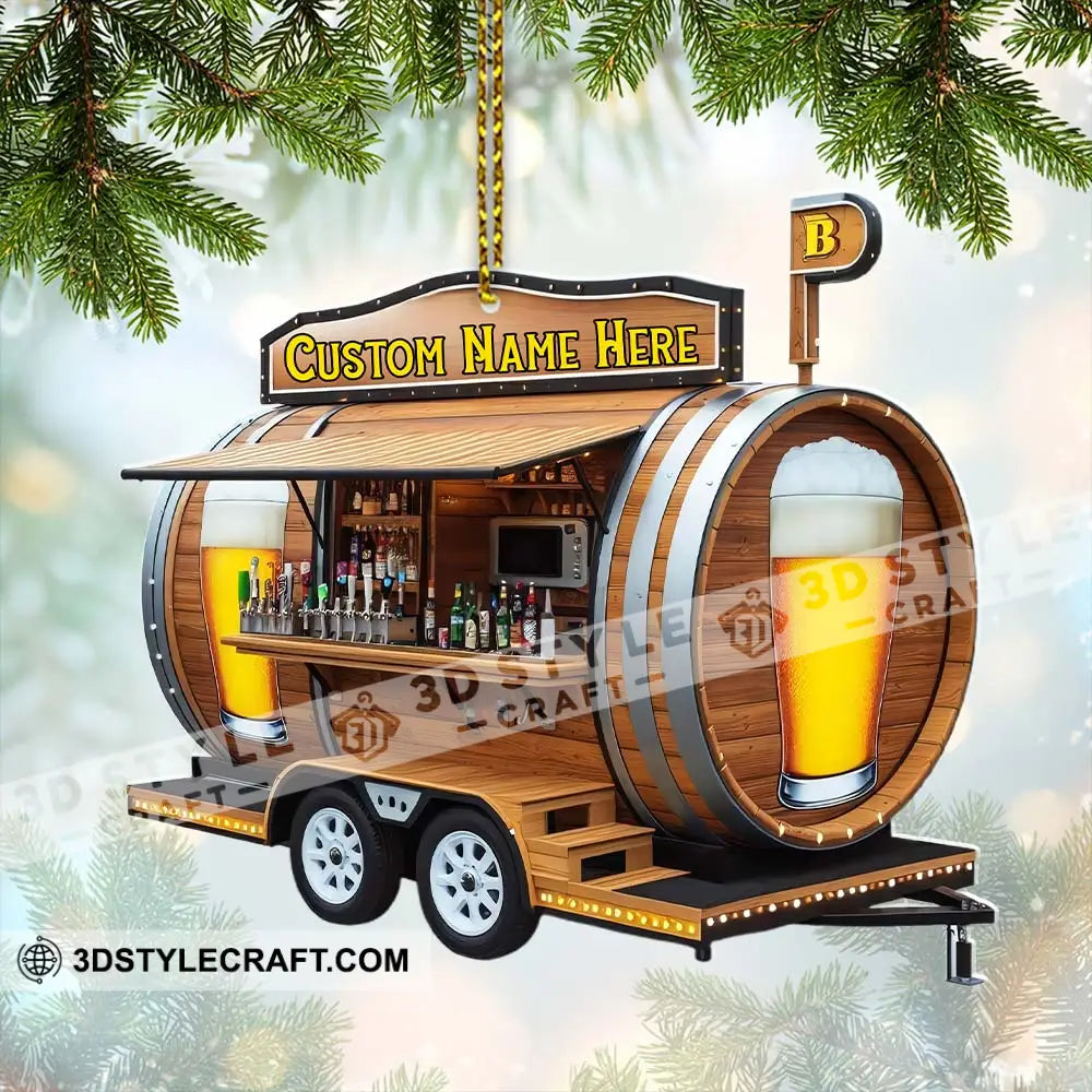 Beer Home Decor Christmas Ornament Personalized Ornament Ornament