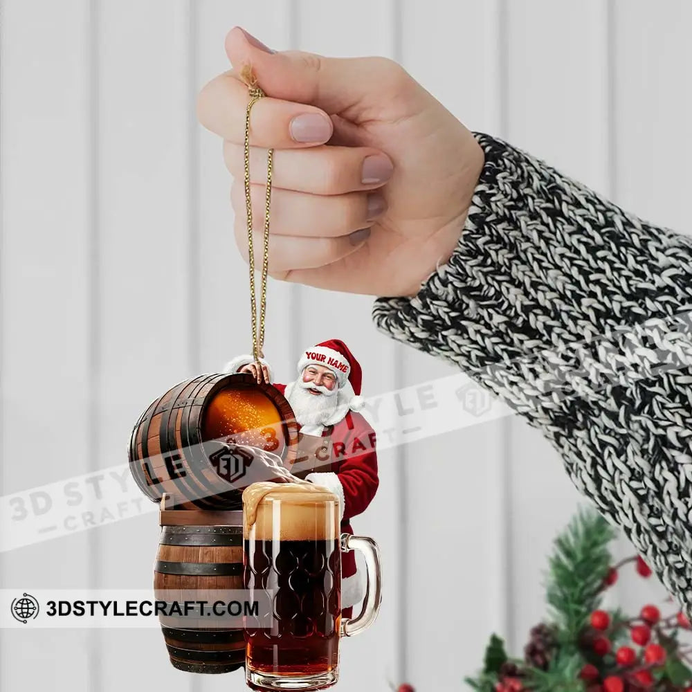 Beer Home Decor Christmas Ornament Personalized Ornament Ornament