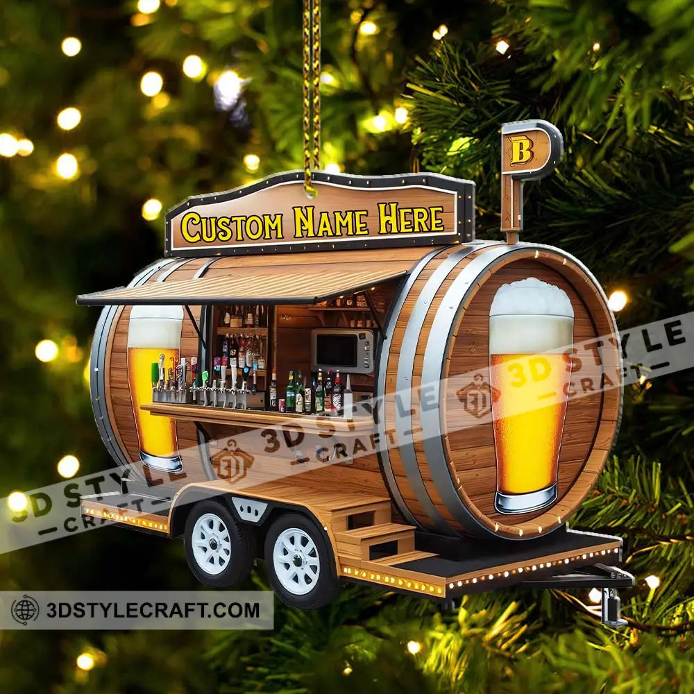 Beer Home Decor Christmas Ornament Personalized Ornament Ornament