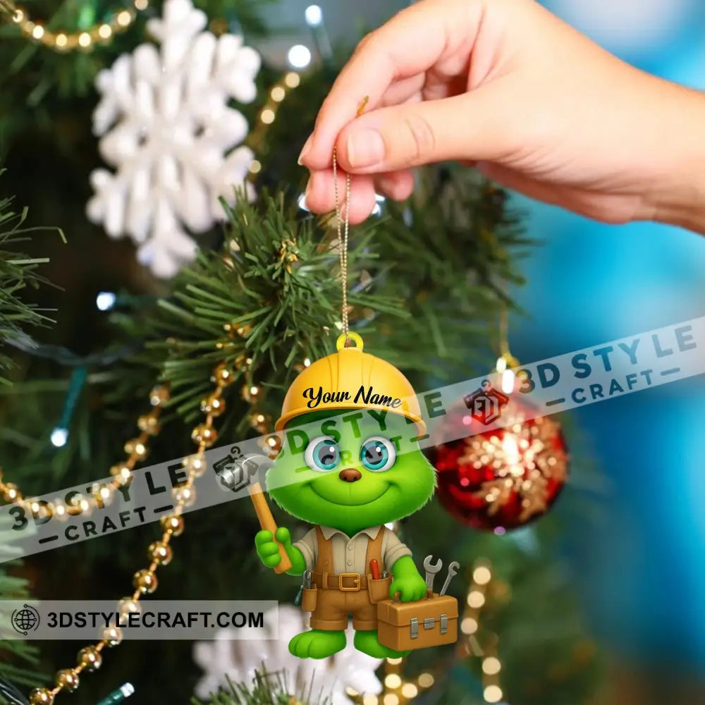 Builder Home Decor Christmas Ornament Personalized Ornament Ornament