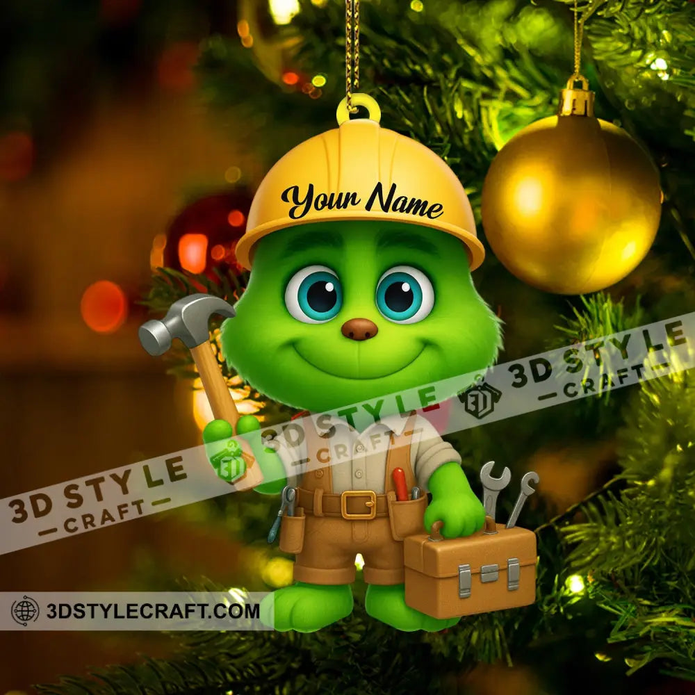 Builder Home Decor Christmas Ornament Personalized Ornament Ornament