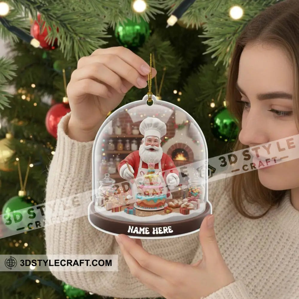 Cake Chef Home Decor Christmas Ornament Personalized Ornament Ornament