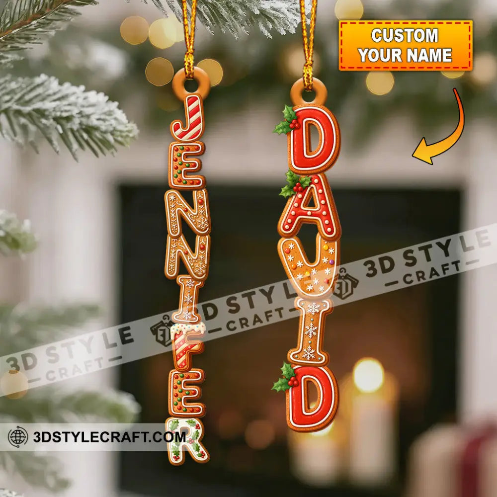 Cake Name Home Decor Christmas Ornament Personalized Ornament 3.54’’ / 1 Ornament Ornament