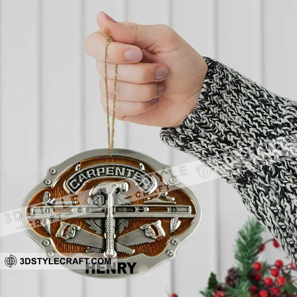 Carpenter Home Decor Christmas Ornament Personalized Ornament Ornament