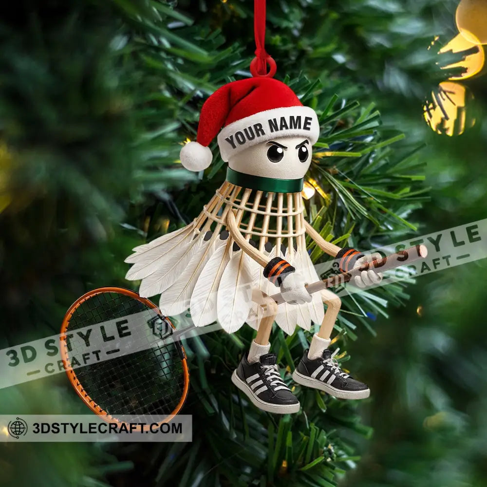 Christmas Badminton Home Decor Christmas Ornament Personalized Ornament Ornament