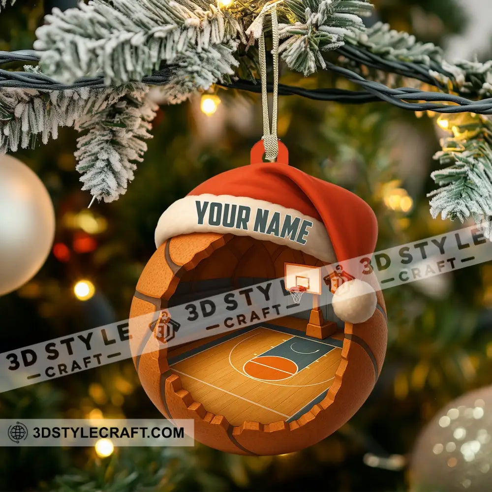 Christmas Basketball Lover Home Decor Christmas Ornament Personalized Ornament Ornament
