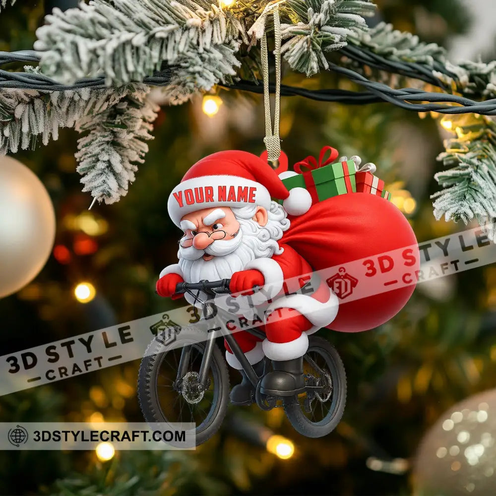 Christmas Bicycle Home Decor Christmas Ornament Personalized Ornament Ornament