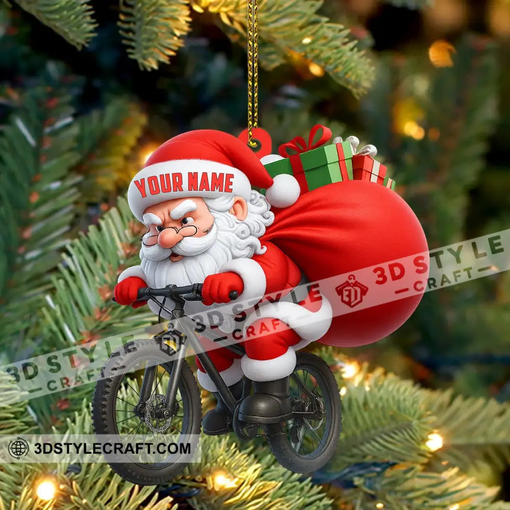 Christmas Bicycle Home Decor Christmas Ornament Personalized Ornament Ornament