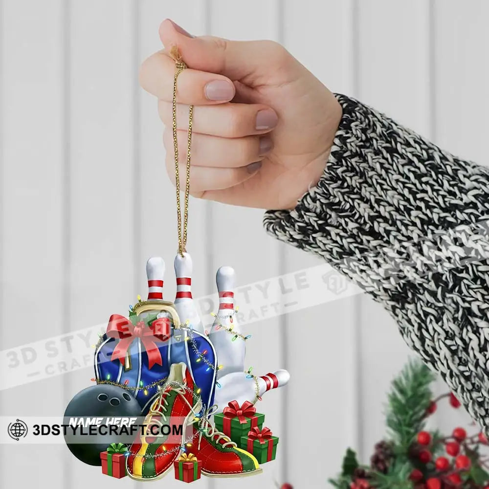 Christmas Bowling Home Decor Christmas Ornament Personalized Ornament Ornament