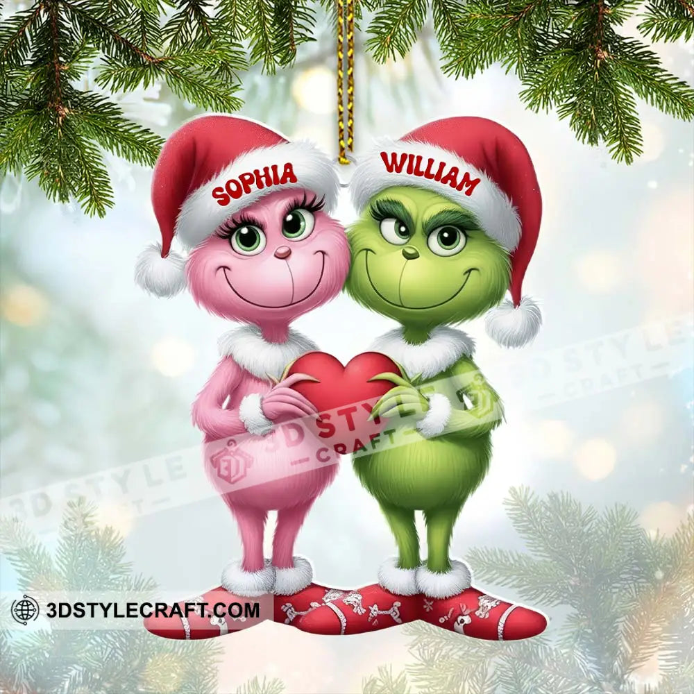 Christmas Couple Home Decor Christmas Ornament Personalized Ornament Ornament