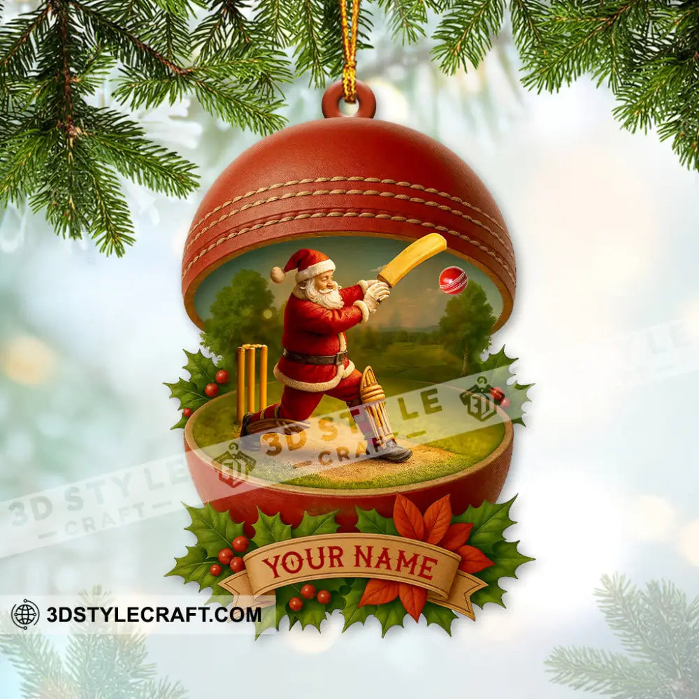 Christmas Cricket Players Home Decor Christmas Ornament Personalized Ornament Ornament