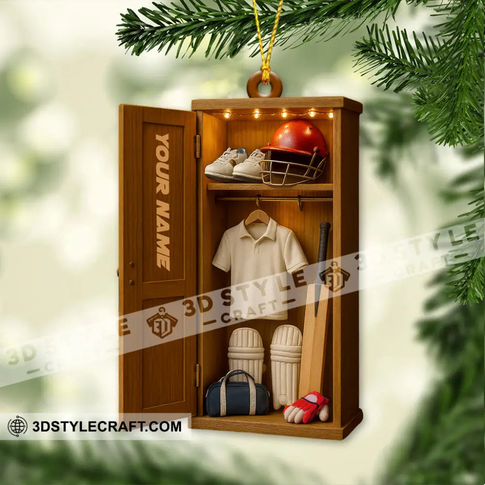 Christmas Cricket Players Home Decor Christmas Ornament Personalized Ornament Ornament