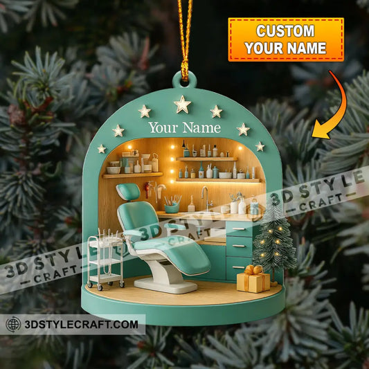 Christmas Dental Clinic Home Decor Christmas Ornament Personalized Ornament 3.54’’ / 1 Ornament Ornament