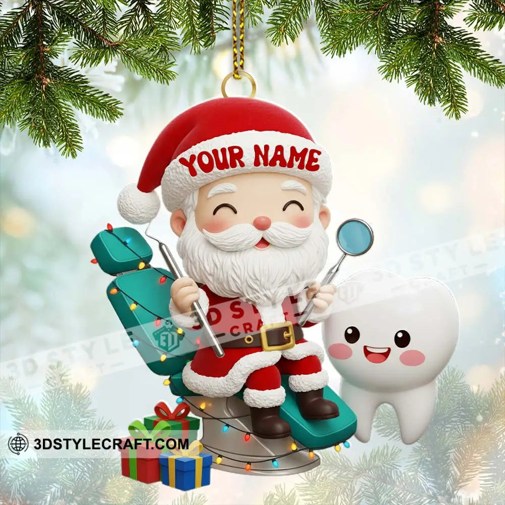 Christmas Dentist Home Decor Christmas Ornament Personalized Ornament Ornament