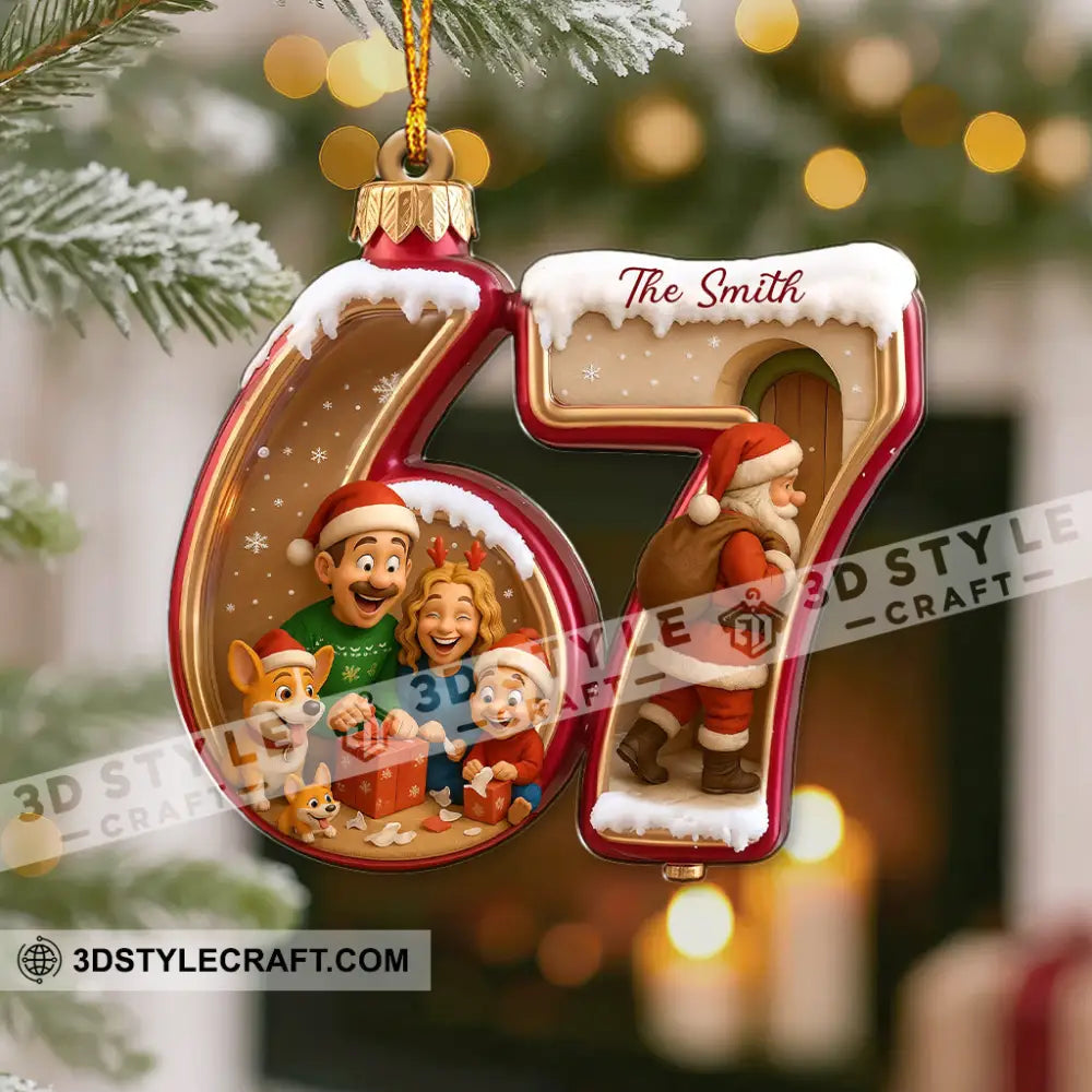 Christmas Funny 67 Meme Gifts Home Decor Christmas Ornament Personalized Ornament Ornament