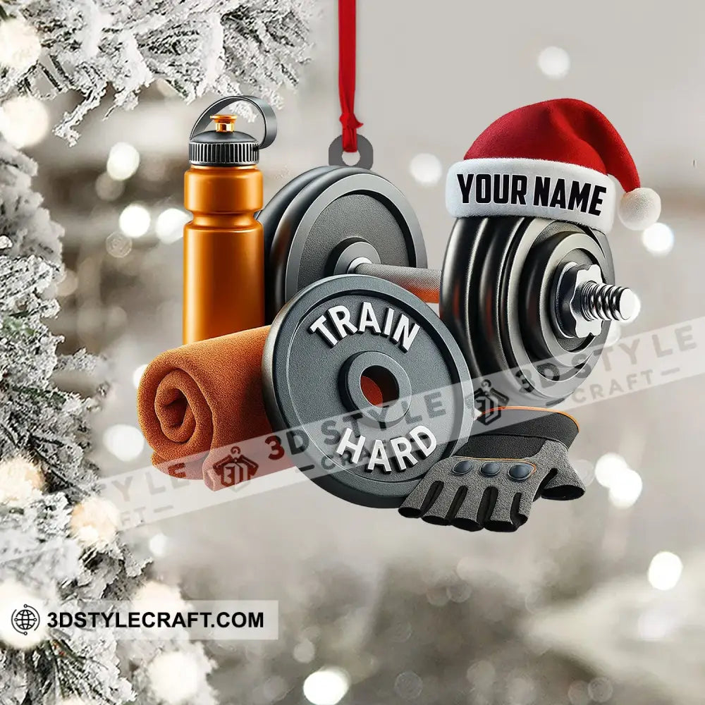 Christmas Gym Lover Home Decor Christmas Ornament Personalized Ornament Ornament