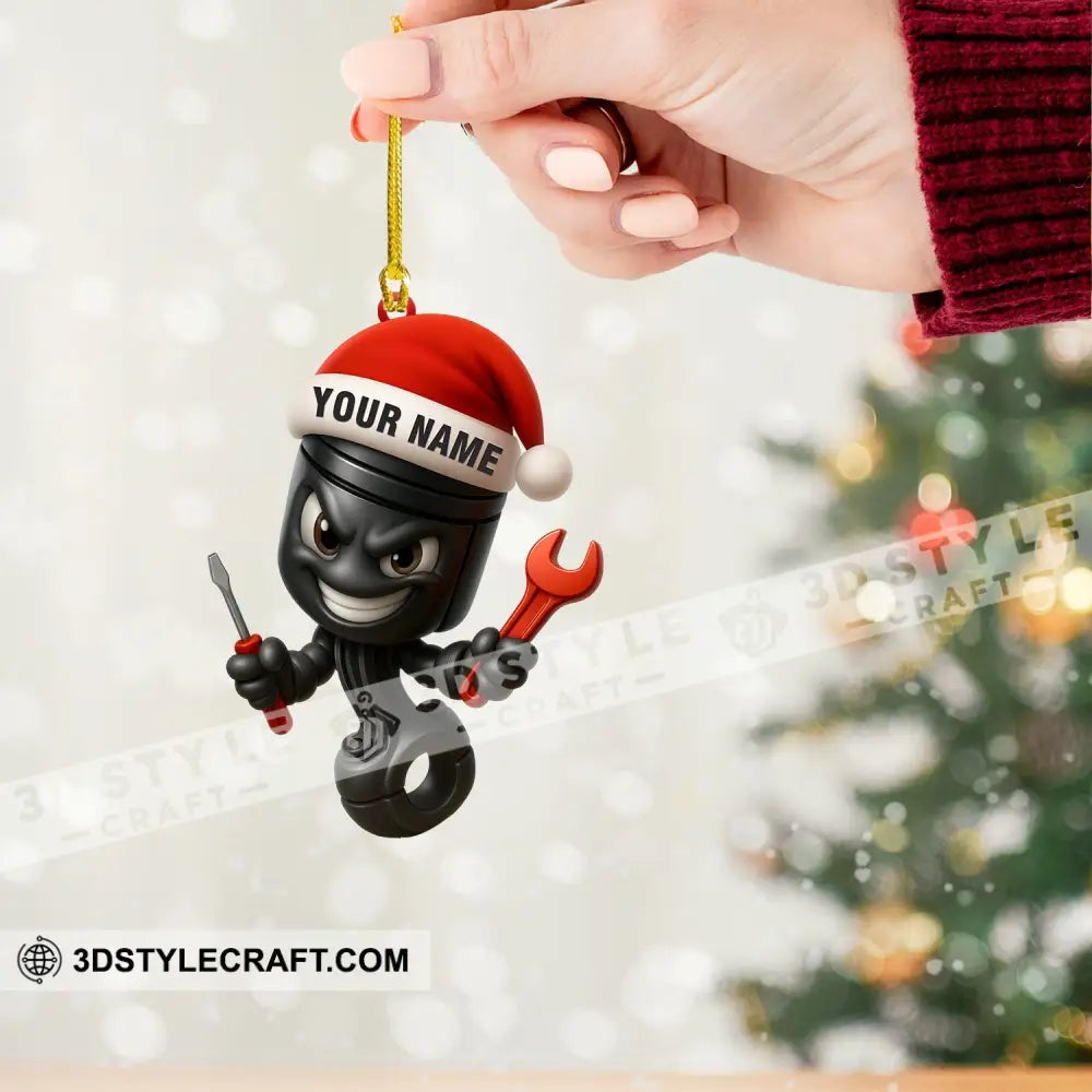 Christmas Mechanic Home Decor Christmas Ornament Personalized Ornament Ornament
