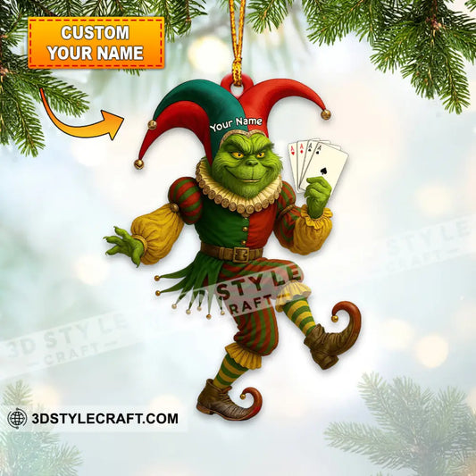 Christmas Poker Home Decor Christmas Ornament Personalized Ornament 3.54’’ / 1 Ornament Ornament