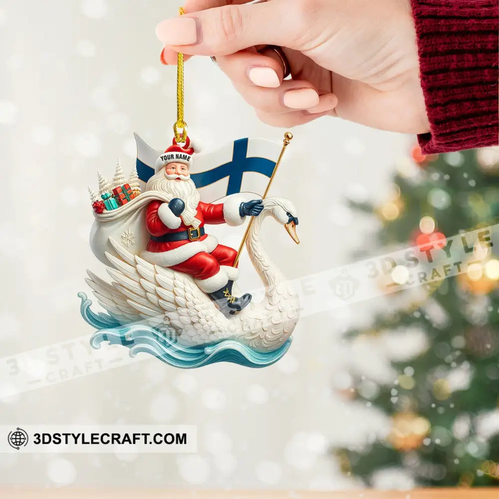 Christmas Santa Coming Home Decor Christmas Ornament Personalized Ornament Ornament