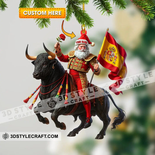 Christmas Spain Home Decor Christmas Ornament Personalized Ornament 3.54’’ / 1 Ornament Ornament