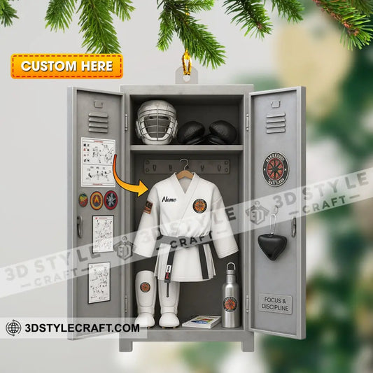 Christmas Taekwondo Corner Home Decor Christmas Ornament Personalized Ornament 3.54’’ / 1 Ornament Ornament