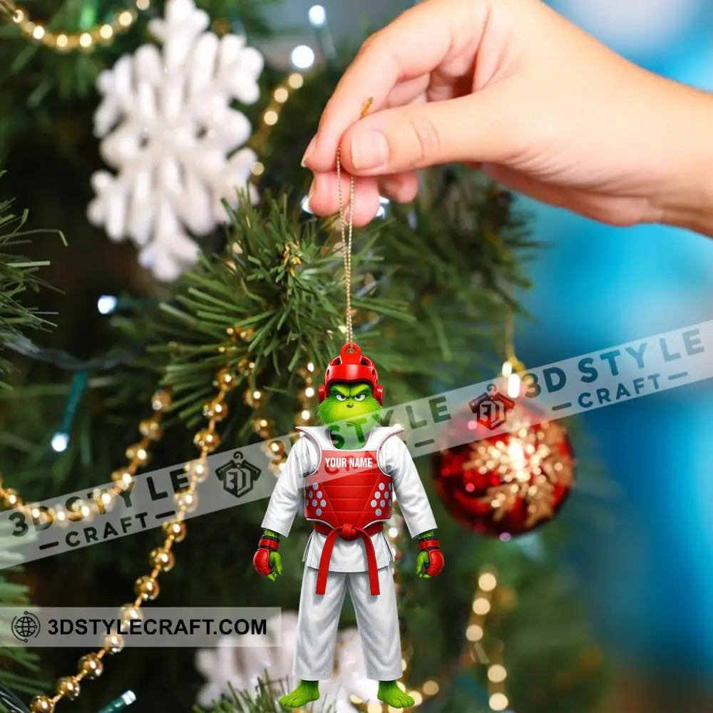 Christmas Taekwondo Home Decor Christmas Ornament Personalized Ornament Ornament