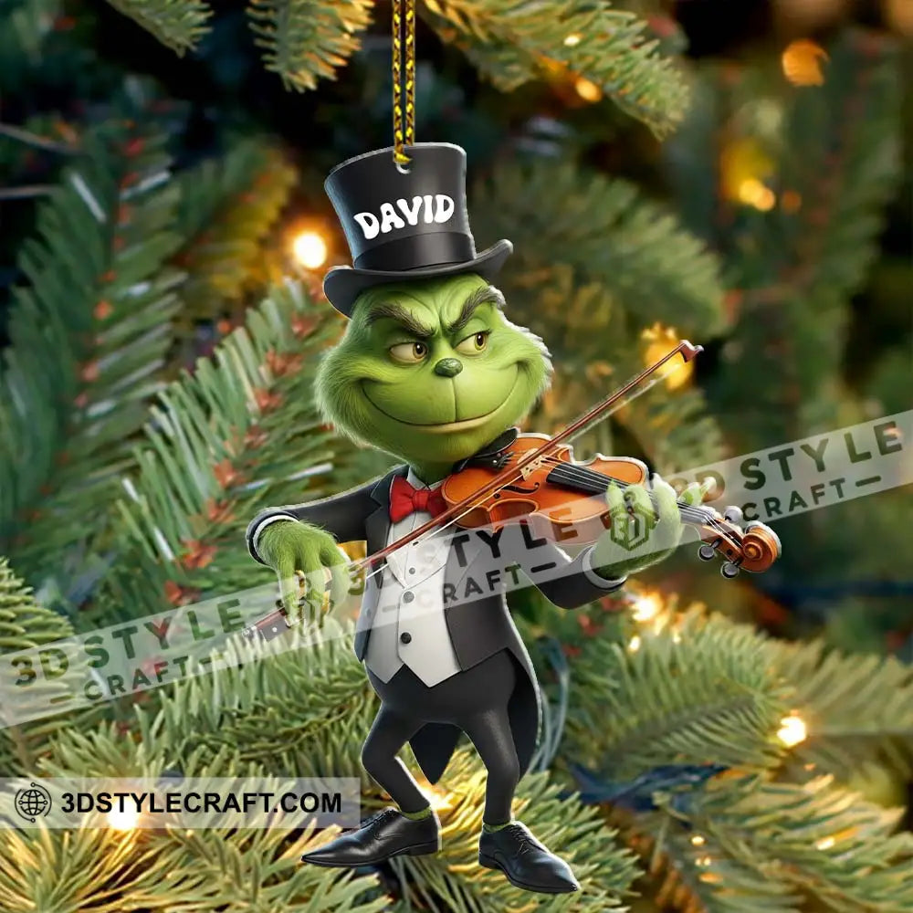 Christmas Violinist Home Decor Christmas Ornament Personalized Ornament Ornament