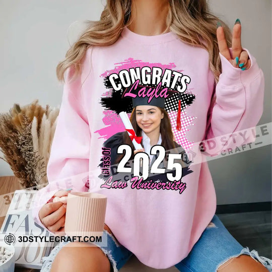 Congrats Graduation - Personalized T-Shirt style option 2