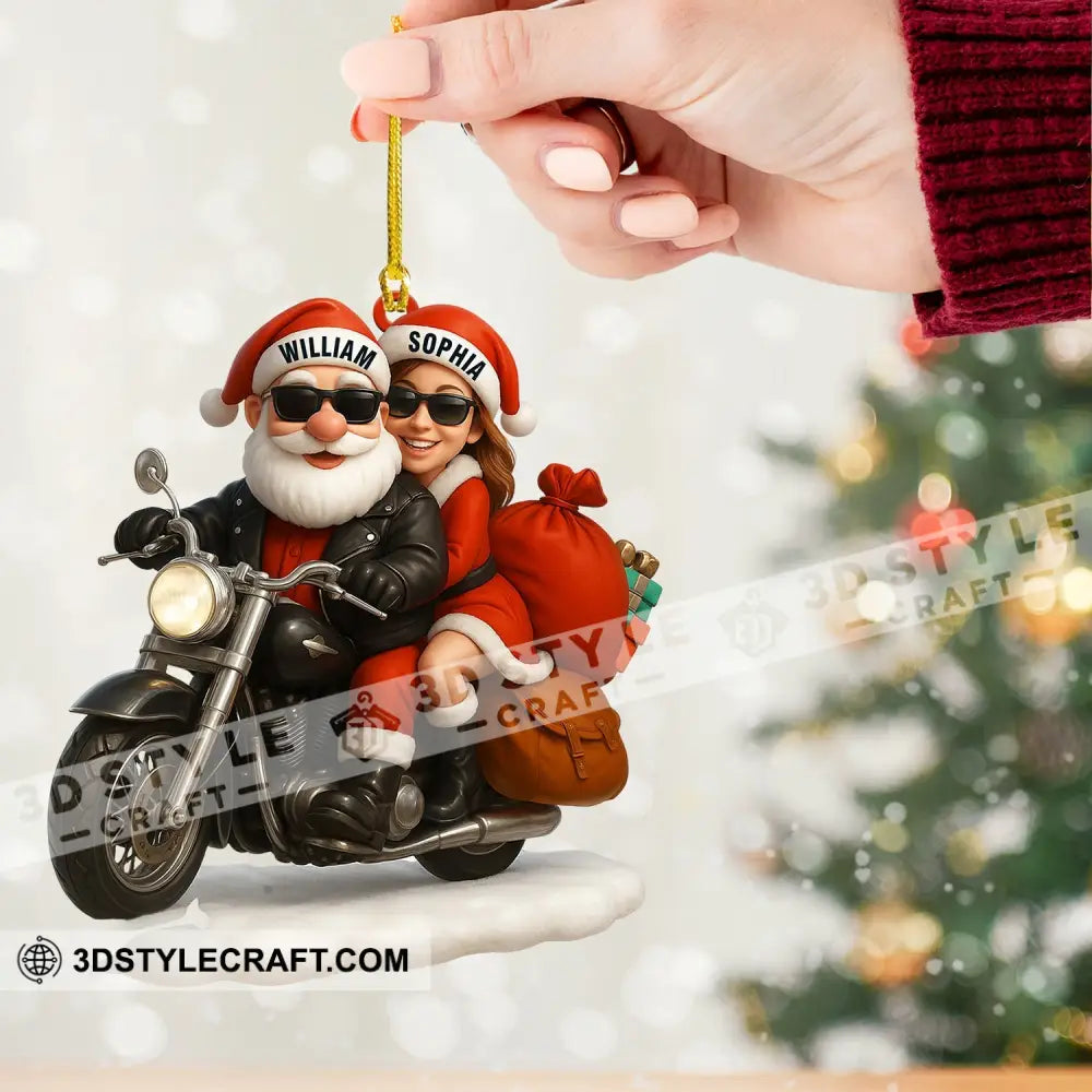 Couple Santa Home Decor Christmas Ornament Personalized Ornament Ornament