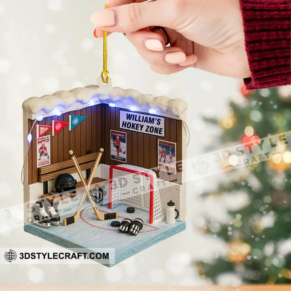 Cricket Player Corner Home Decor Christmas Ornament Personalized Ornament Ornament