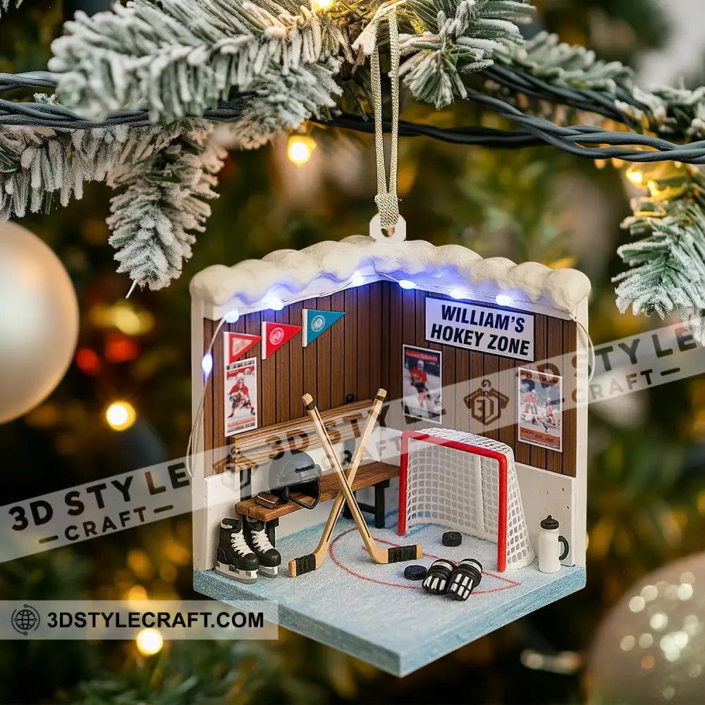 Cricket Player Corner Home Decor Christmas Ornament Personalized Ornament Ornament